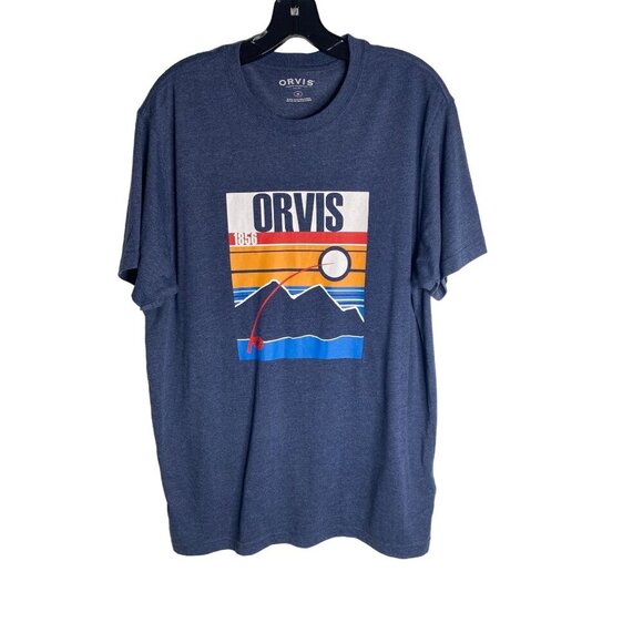 ORVIS MEN'S 1856 FISHING BOLD GRAPHIC SHORT SLEEVE TEE SHIRT SZ M NWOT - Picture 1 of 3